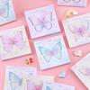 80sheet/pack Gradual Change Butterfly Sticky Note Book Korean Simple Note Book Sticker Base Material Office Accessories