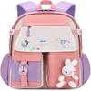 Ultralight Children's School Backpack School Bags with Reflective Strip Girls Boys for Outdoor Travel School Spring Outing Daypacks Mauve Pink