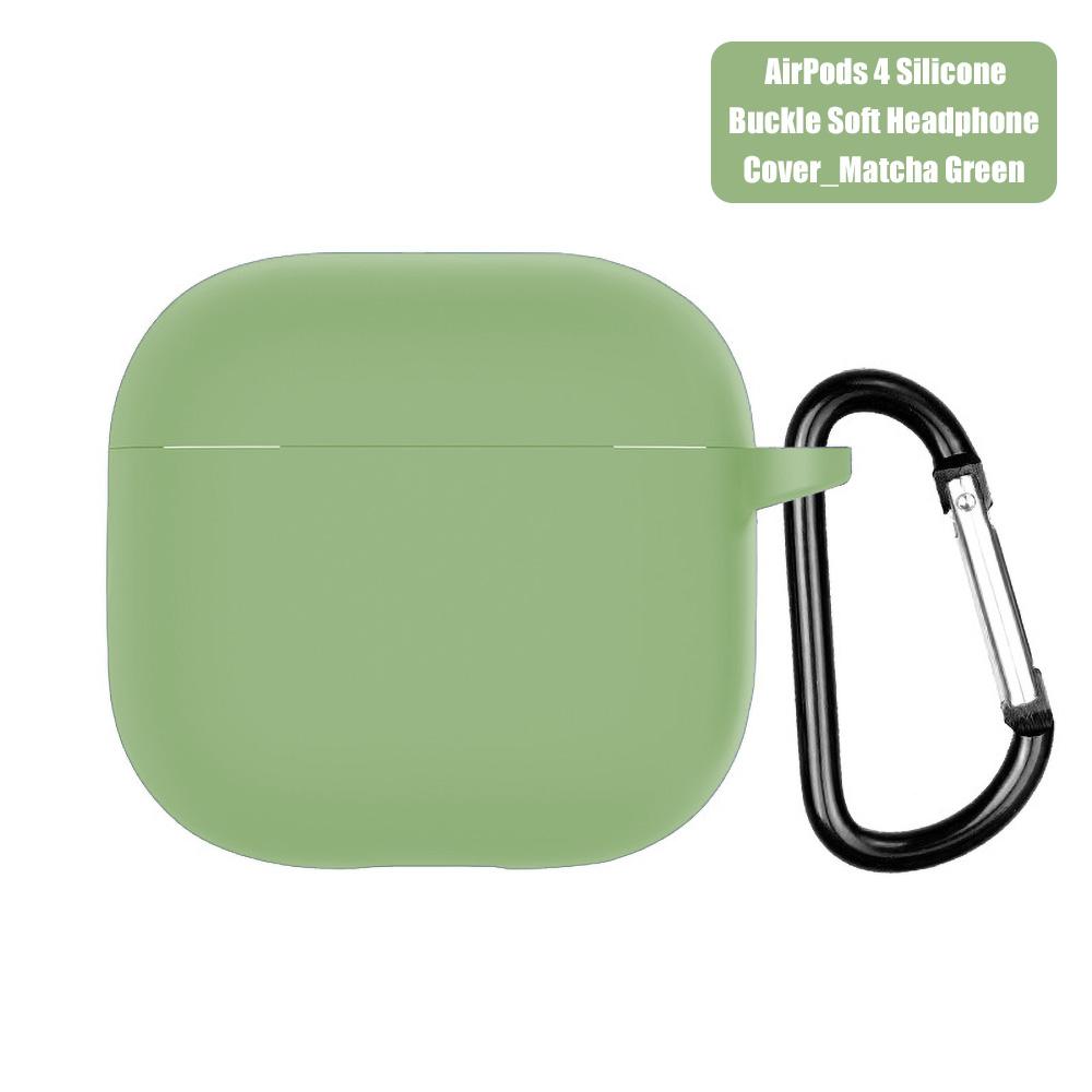 Для Airpods 4 защитный чехол силиконовый беспроводные наушники матовый Macaron сплошной цвет TPU окрашенный защитный чехол Air Pods 4