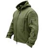 Men's Warm Tactical Fleece Hoodie Jacket Military Polar Thermal Outerwear for Hiking Outdoor