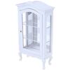 1:12 Dollhouse Miniature Furniture White Wood Display Cabinet Cupboard Showcase
