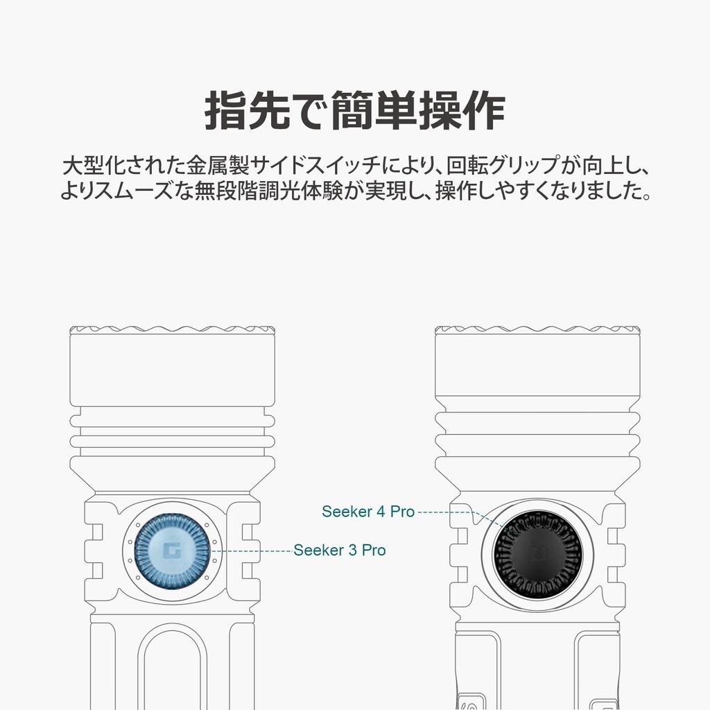 OLIGHT Светодиодный фонарик Seeker 4 Pro, 4600 люмен, с двумя перезаряжаемыми фонариками, в комплекте чехол для использования на открытом воздухе, предотвращения стихийных бедствий, строительства, самообороны