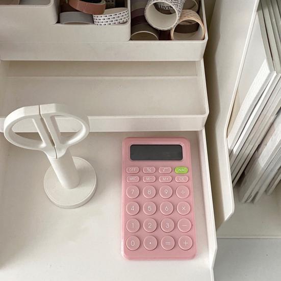 Student Calculator 8 Digits Professional Candy Color Small Portable Battery Operated LCD Display Student Calculator Office Supplies