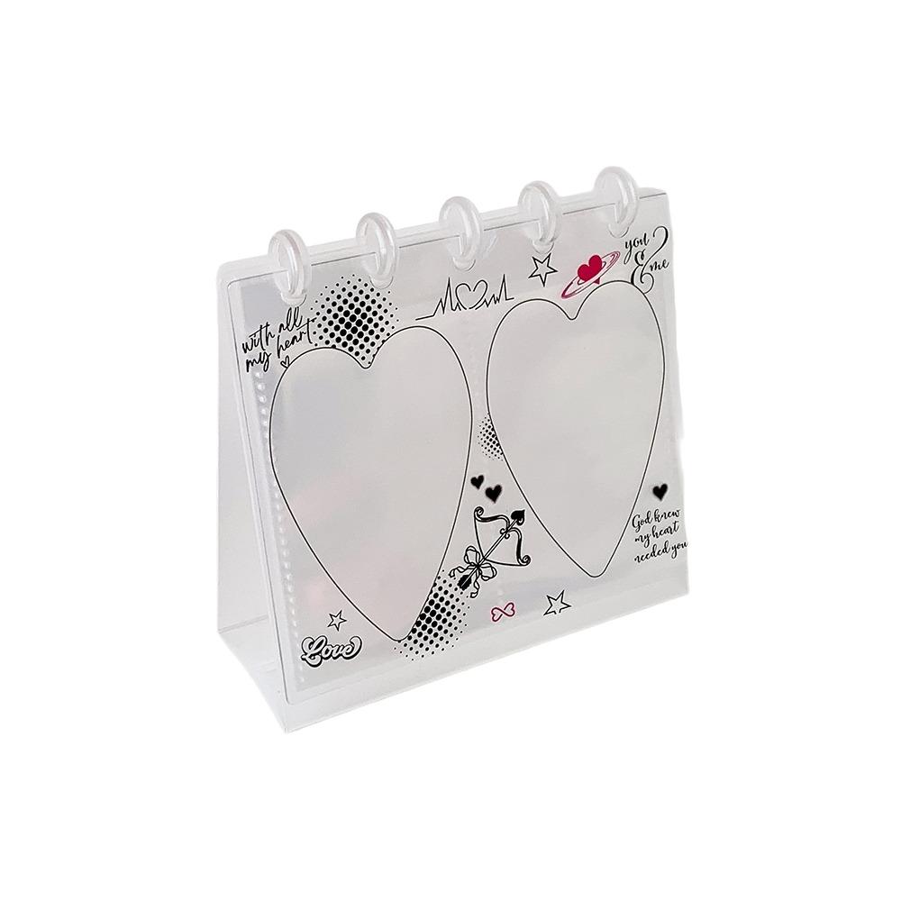 Transparent Flip Up Photocard Holder Cat Dog Photo Album Durable Card Display Rack Birthday Gift