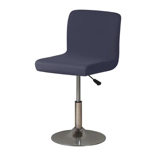 Эластичный однотонный короткий чехол на заднюю панель из спандекса, чехол на барный стул, безрукий чехол на сиденье для стула для отеля, банкета, чехлы на стул для гостиной