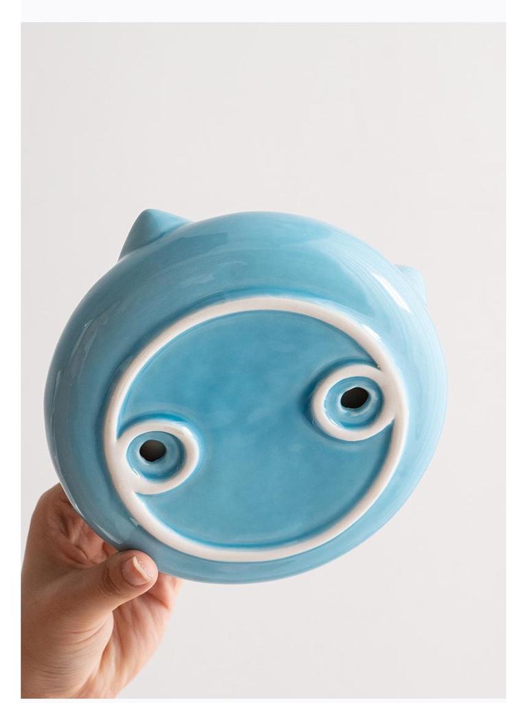 Shumen Anti-Tip Modern Ceramic Pet Bowl: Cat & Dog Food/Water Dish