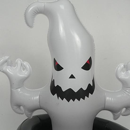 Inflatable Ghost Ice Bucket, Halloween Party Drink Tub, White Ghost Beverage Cooler for Decor, Outdoor Picnic Storage