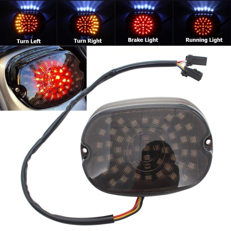 Motorcycle Led Tail Light Brake Turn Signal Rear Lights For Harley Dyna Softail Fat Boy Sportster 883 Touring Road Electra Glide