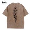 Acid Tees Cotton Loose Wash Tops Manage Print T-Shirt Men Streetwear Vintage Black Harajuku Oversized T Shirt Summer