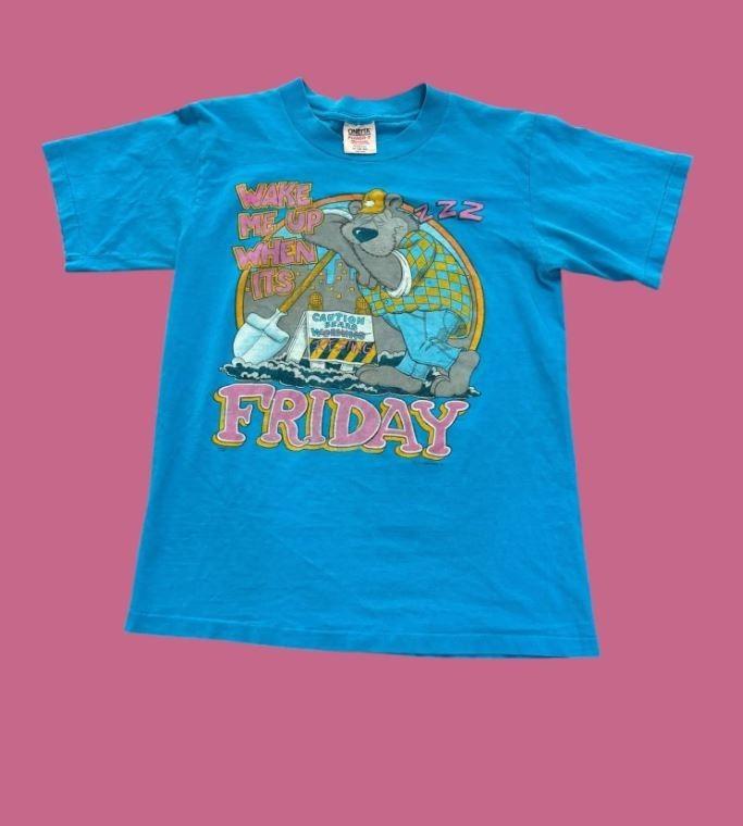 Vtg 1989 Faster Pussycat Wake Me When It#039s Over Short Sleeve T shirt NH27876