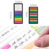 Thin Fluorescent Translucent Strip Marks Teachers Students Use Japanese Stationery Color Sticky Notes
