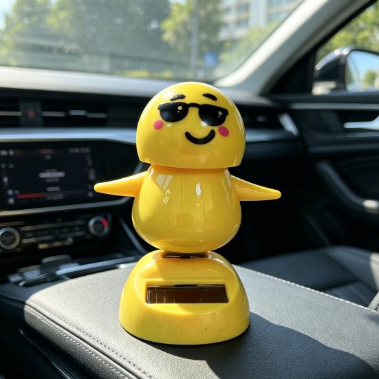 Солнечная игрушка на приборную панель автомобиля, забавная качающаяся фигурка, авто-качалка для автомобиля, офисного стола, милый мультяшный