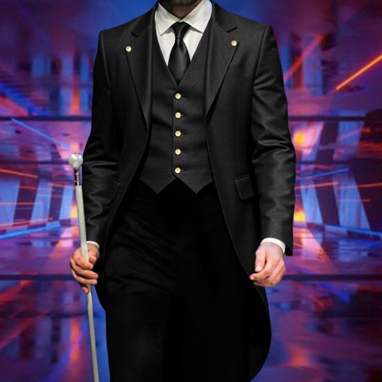 Приталенный смокинг с лацканом, с длинными рукавами, в стиле ретро, пиджак для платья, пиджак для костюма в средневековом стиле, одежда для праздничных вечеринок