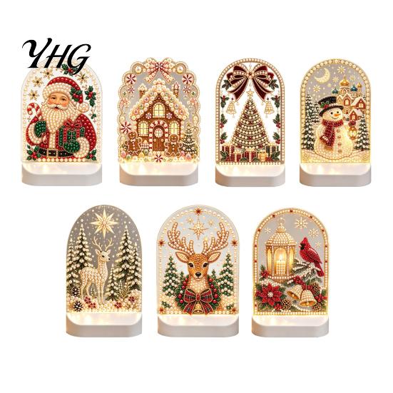 Visual Layering Light Fixtures Christmas Pearl Ornaments for Holiday Home Decor, Acrylic LED Decorative Gifts Friends Lamp with Soft Glow Bedroom