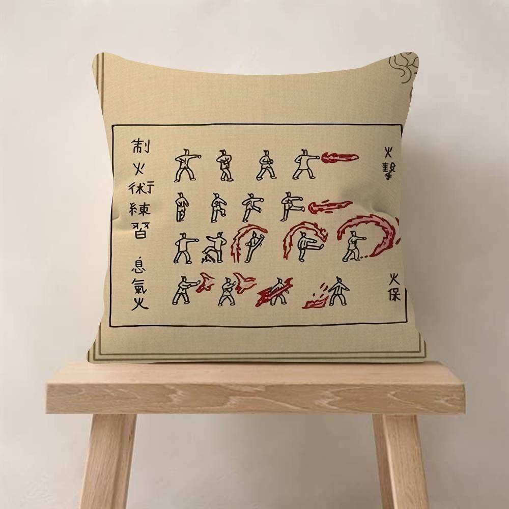 AvatarLast Airbender Wanted Retro Pillow Gift Home Office Decoration Bedroom Sofa Car Cushion Cover Case x