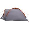 Dome Tent for 4 Persons 308 x 268 x 130 cm Grey and Orange Satin
