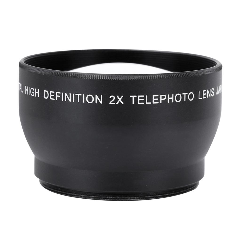 52mm 2X Magnification HD Tele Converter Telephoto Lens for 52mm Mount Camera