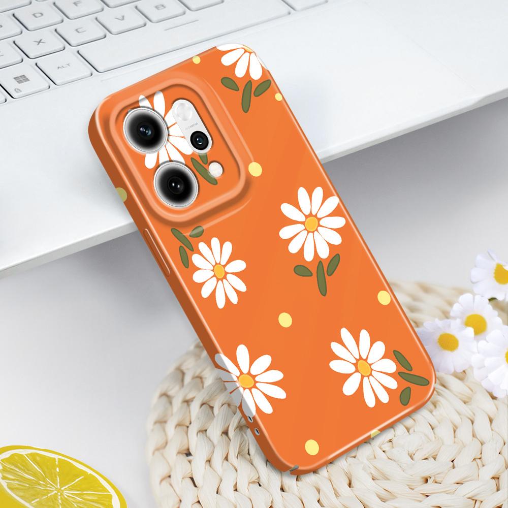Чехол для телефона «Блуждающие маргаритки» для OPPO Reno 14 14F 13 13F 12 12F 11 11F 10 8 8Z 8T 7 7Z Pro 4G 5G Пленка Жесткая крышка