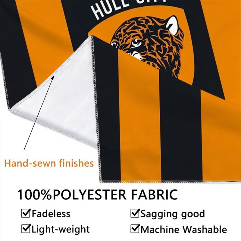 Hull City FC Wall Tapestry Aesthetic Wall Hanging Printed Fabric Blanket Decorative Tapestries for Bedroom Living Room Home Decor