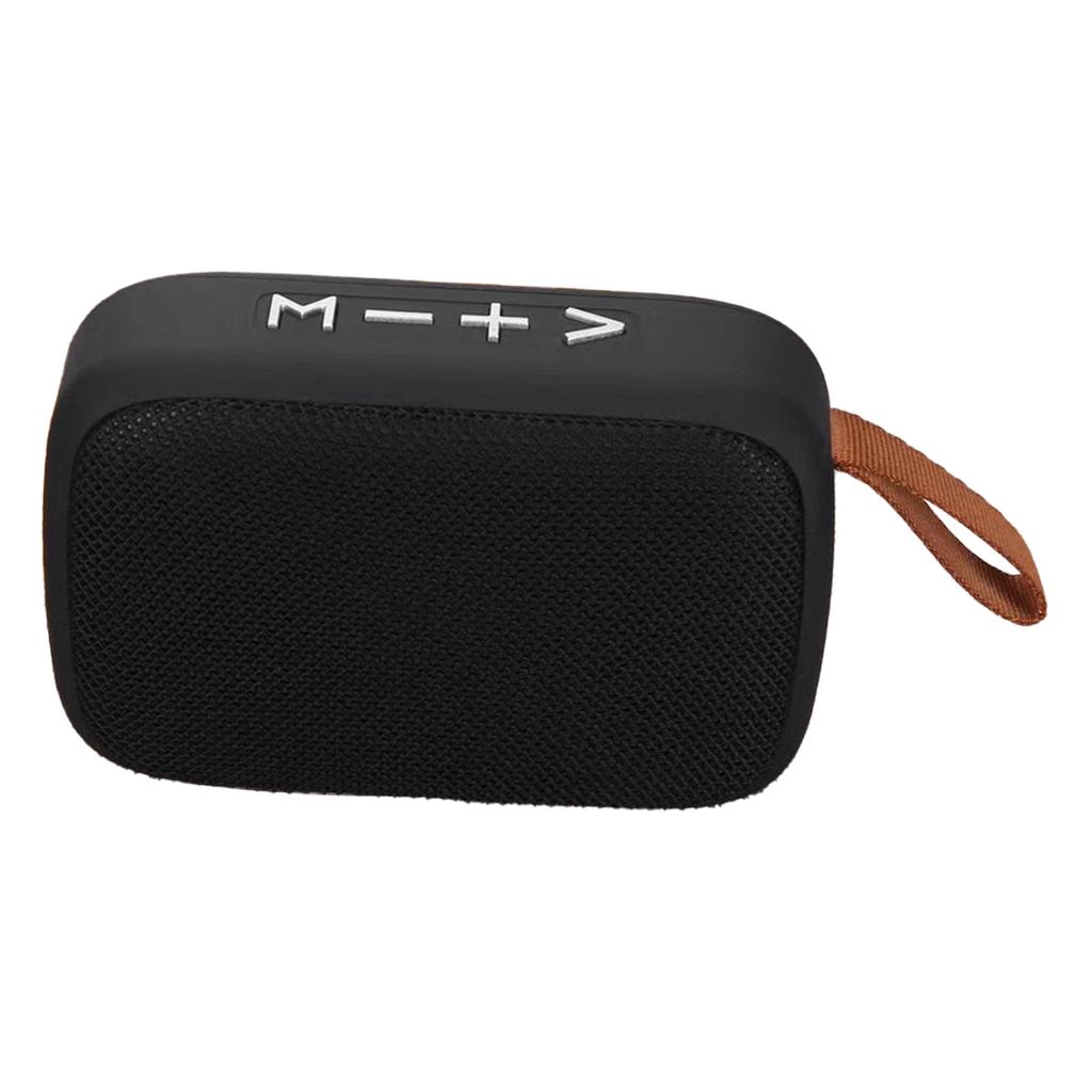 Мини Bluetooth-динамик Стерео Сабвуфер Поддержка карты памяти Портативный Беспроводной Динамик с ремешком для руки Черный