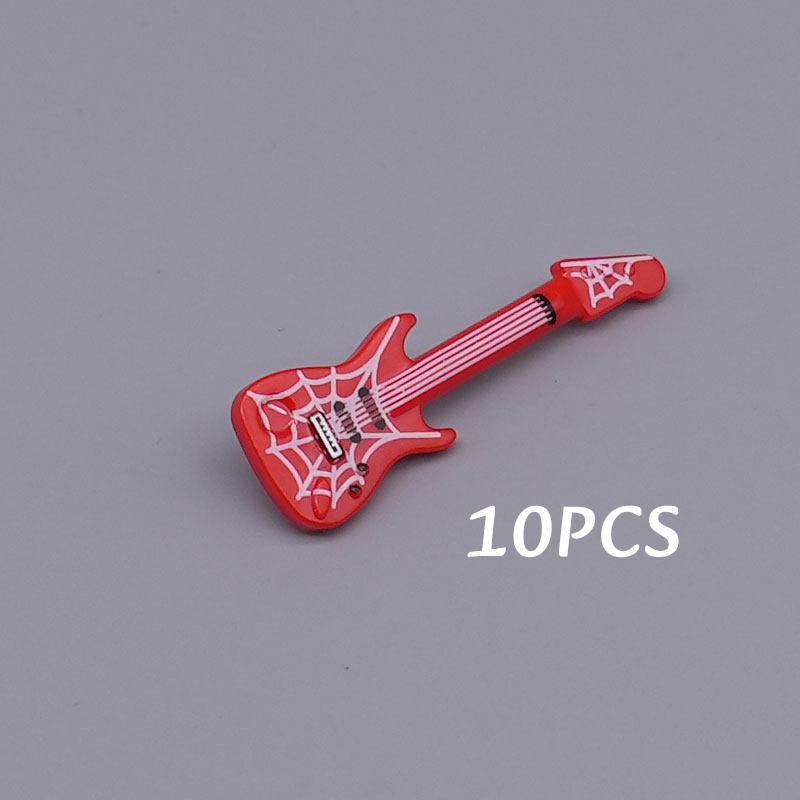 City Building Blocks Accessories Cup Plate Backpack Basket Barrel Candlestick Hammer Wrench Key Guitar Creative Brick Toy Gift