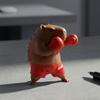 Декор для кабинета, фигурка капибары-боксёра, забавное настольное украшение-боксёр для снятия стресса, милая статуэтка животного, украшение для дома, автомобиля, уникальное