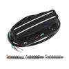 FLEOR Alnico 5 звукосниматель для Tele, Humbucker Hot Rail для бриджа, 12-13K, Подходит для деталей гитары Fender Tele