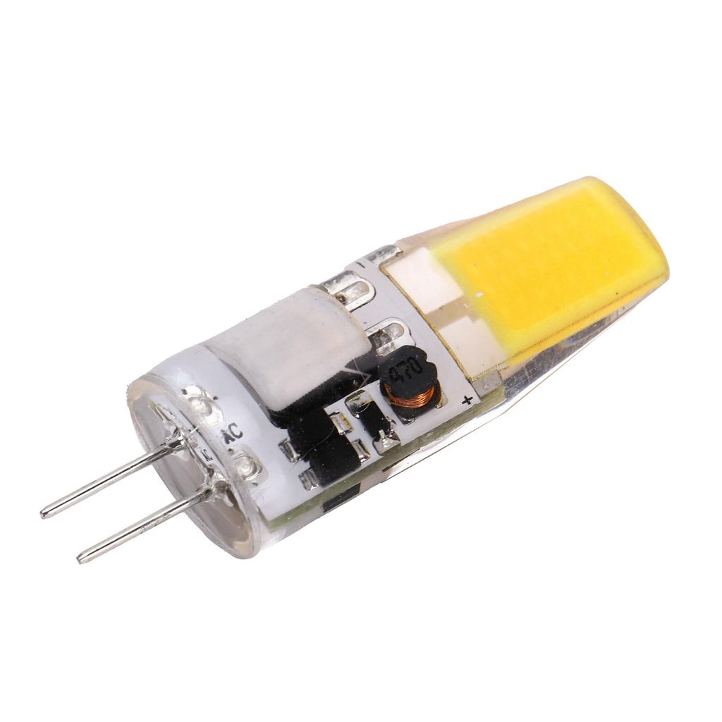 G4 LED COB Bulb 5W 600LM Silicone Chandelier Ceiling Lamp Bulb AC/DC 12V 4.2x1.3cmNatural Light