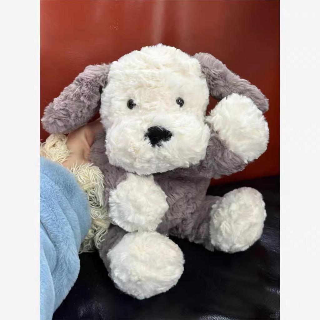 35 см Милая Плюшевая Игрушка Пастушья Собака Тангбули Мягкая Набивная Бело-Серая Собачка Подушка Носимая Одежда Кукла Подушка Детские Подарки на День Рождения