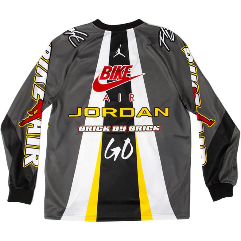 Nike X Nigel Sylvester Велосипедная майка BMX Серо-железный Унисекс Топы Черный HQ1729-068