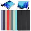 ДЛЯ планшета Galaxy tabA8 A9plus защитный чехол S9FE кожаный T500 Складывающийся втрое T505 режим сна TPU мягкий