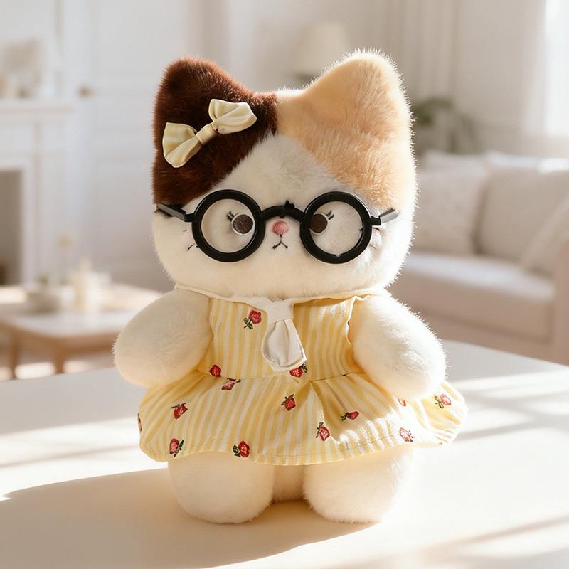 Пудинг Каллико Кот Кукла Плюшевая Игрушка Милый Котенок Кукла Ладонь Сокровище Украшение Подарок на День Защиты Детей