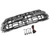 Black Front Bumper Grille Grill Fit Ford F150 2024+ With LED