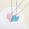 Yousheng 2 шт. ожерелье дружбы крылья любви лоскутное кулон с буквенным принтом Очаровательное ожерелье тонкой работы ожерелье ювелирные изделия подарок