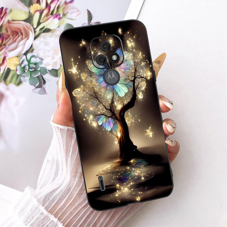 For Motorola Moto E7 Plus Case XT2081-1 Fashion Butterfly Bowknot Soft Silicone Cover For Moto E7 E7i Power XT2097-13 TPU Fundas