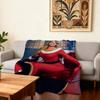 Singer M-Mariah C-Carey Merry Christmas Blanket Super Warm Comfortable Plush Throw Blanket Child Home Sofa Bedroom Gift