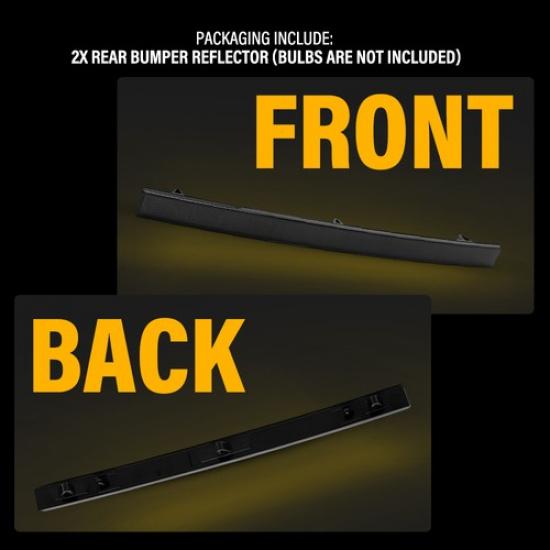 2PCS Left+Right Bumper Rear for Reflector Smoked 2014- Corvette Chevrolet C7