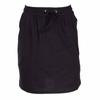 Women's Black Straight Short Skirt with Pockets