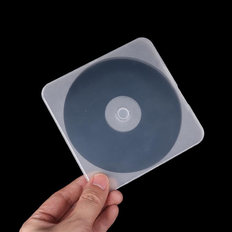 Инновационная и практичная Утолщенная коробка для DVD-дисков 12 см 1/2/5 шт. Прозрачный пластик Одиночная rounded square CD case