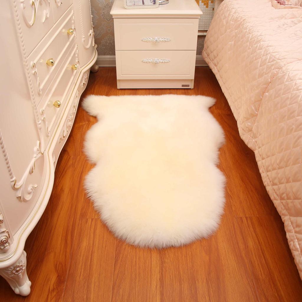 European Style Australian Faux Wool Sheepskin Plush Rug for Living Room and Bedroom