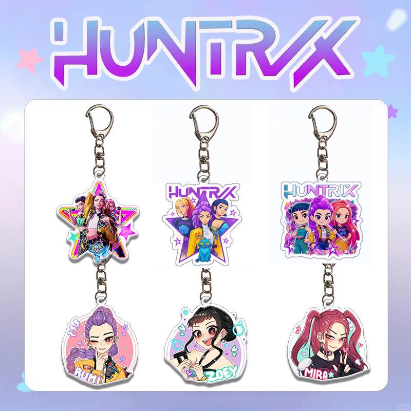 Kpop Demon Hunters Mini Keychains Golden Idol Rumi Zoey Jinu Mira Tiger Keyrings - Kpop Fans Accessories Gifts