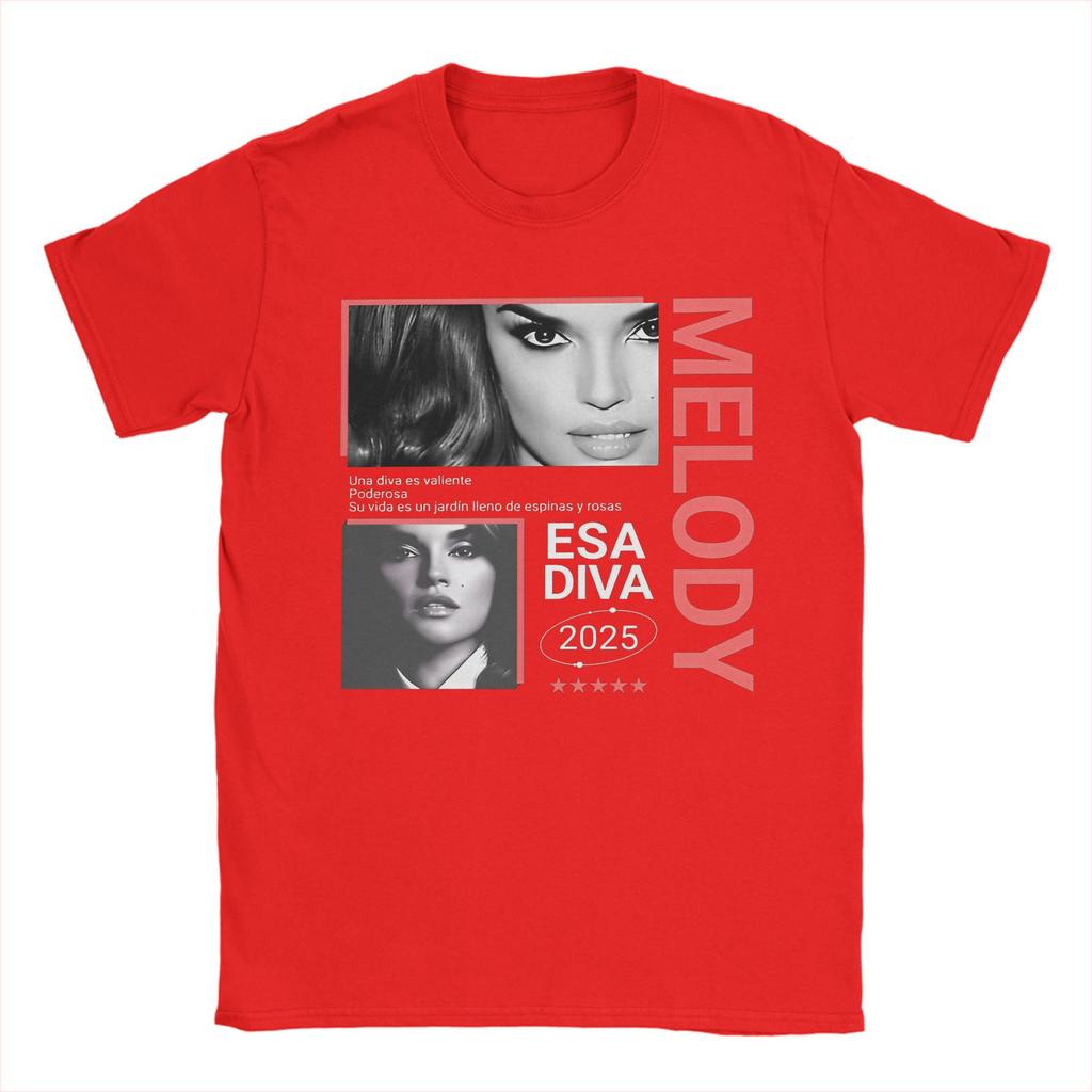 Футболка Melody Esa Diva Spain Евровидение 2025 для мужчин женщин Идея подарка Футболки Хлопковая одежда