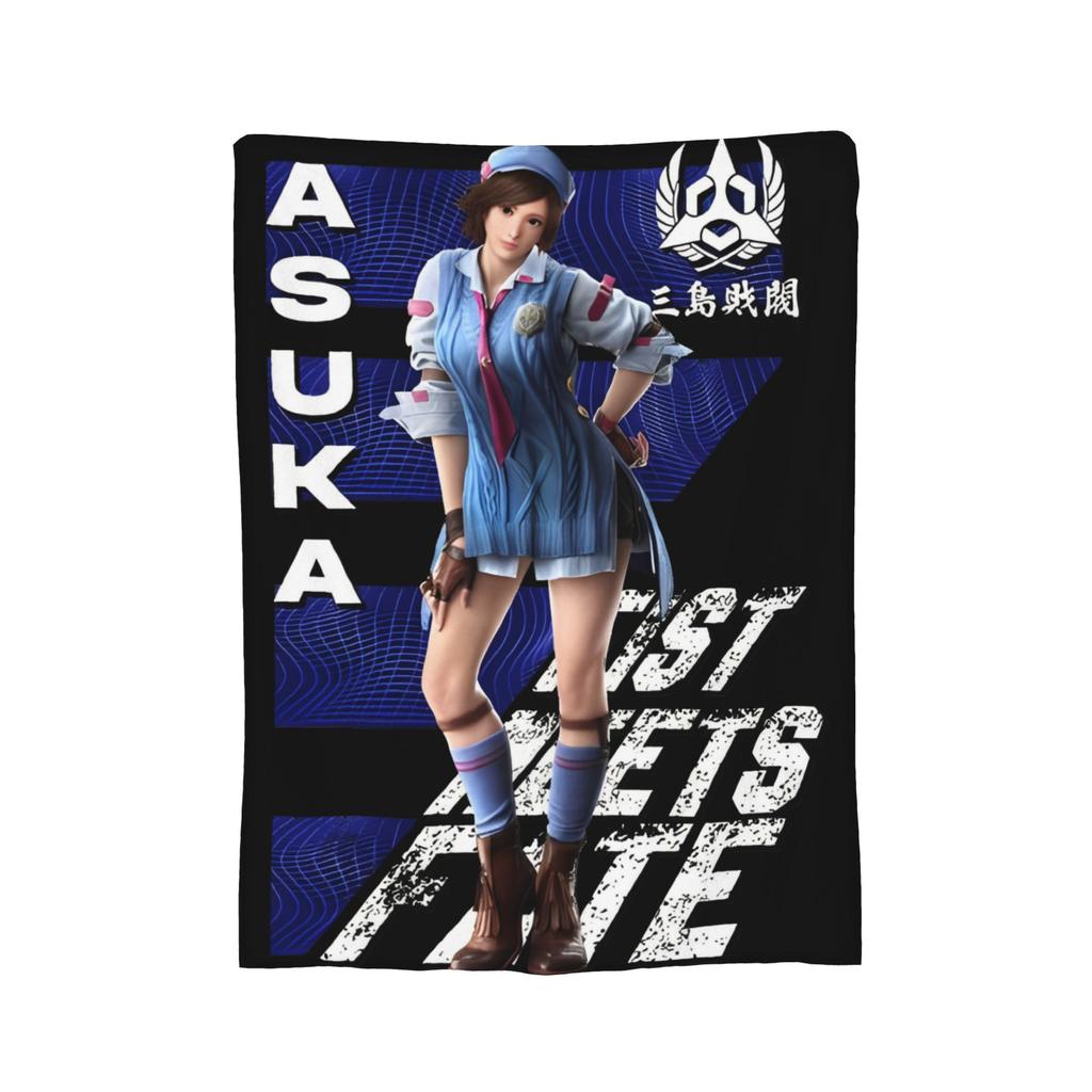 Panda Tekken 8 Gaming Blanket Flannel Novelty Breathable Throw Blankets for Bedspread Autumn/Winter,
