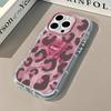 Розовый Любовь Леопардовый Принт для Чехла для Мобильного Телефона IPhone16pro для Apple 15pro Кремовая Пряжа из Перьев 15 Ультратонкий Xs/x