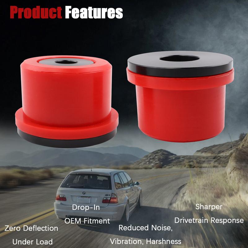 Heavy Duty Polyurethane Rear Differential Position Bushing Kit Racing Replacement Bush Set For BMW E46 M3 Z4