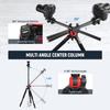 NEEWER Camera Tripod Aluminum Center Type QR Horizontal Overhead Camera Overhead Suitable for DSLR Load Capacity 15kg Monopod, 200cm, Alloy,