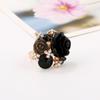 Rose Ring Ethnic Style Resin Personality Adjustable Ring Sweet Fashion