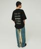 MAGOODGAN Swagver 3547 Back Art Oversized Black Short Sleeve Tee