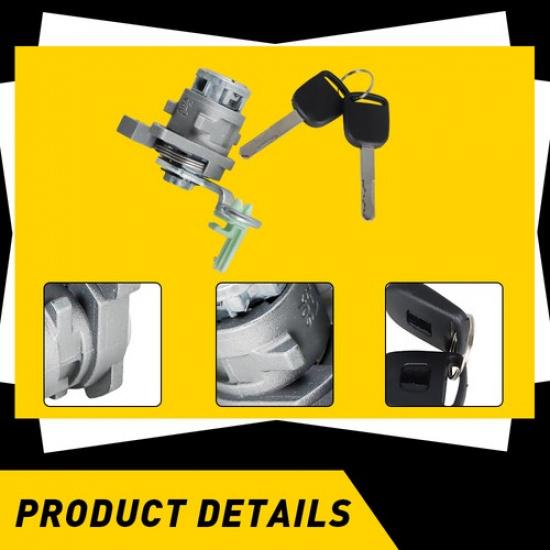 Front Left Driver Door Lock Cylinder For 2003-07 Honda Accord 4Dr 72181-SDA-A11