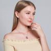 Сердце Красная Птица Духовное Памятное Гравированное Изящное Вдохновляющее Серебряное Ожерелье
